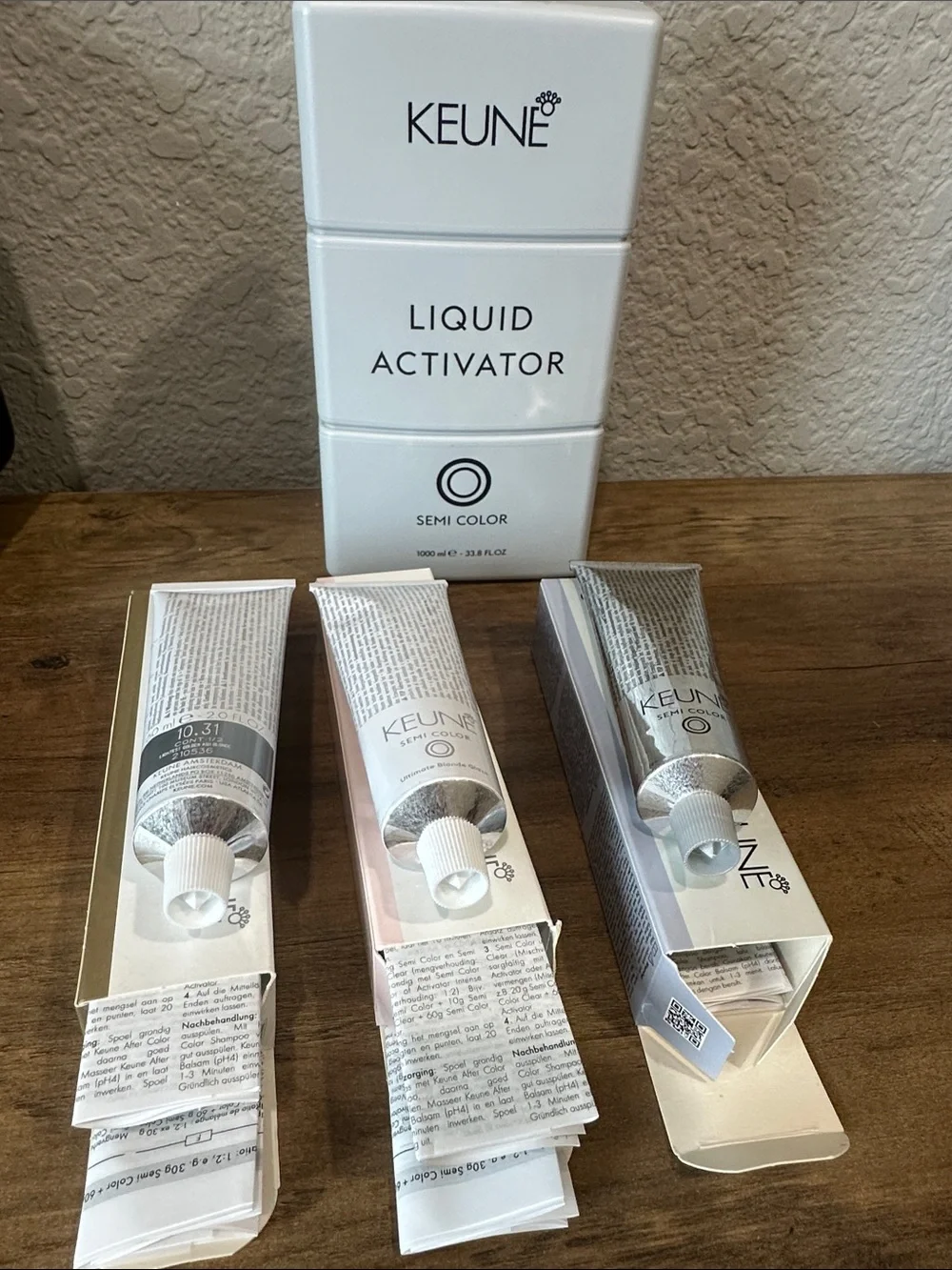 NWT Semi Color Hair Dye Trio in Blonde, Honey & Ash (Includes Liquid Activator)